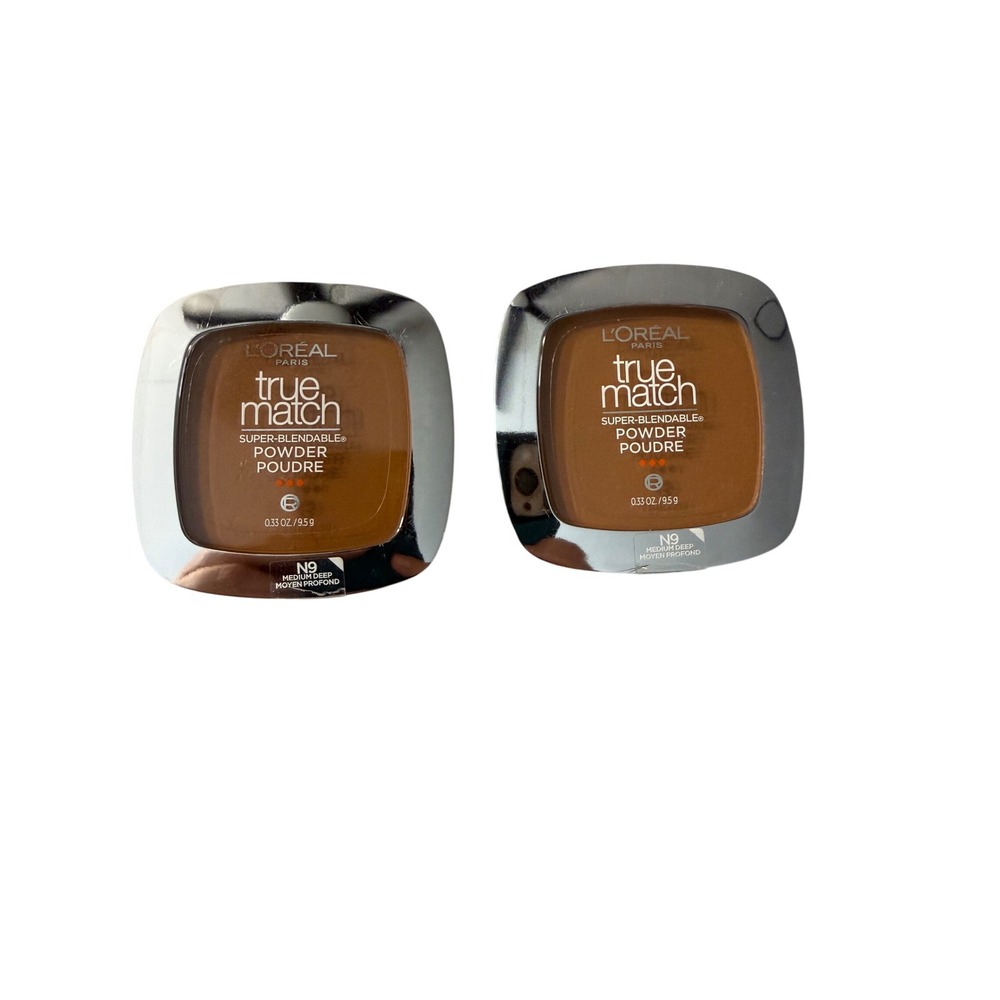 L'Oreal True Match Super-Blendable‎ Powder N9 Medium Deep 2 Pack Brown Womens